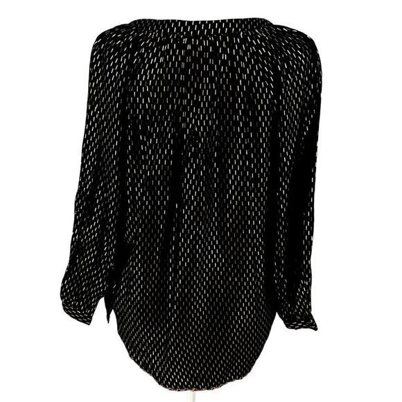 NWT Velvet by Graham & Spencer Black Gold Embroidered Boho Tunic Top XS - Picture 6 of 12